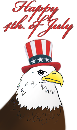 July 4th clipart eagle hat