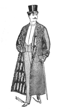 men's fur overcoat