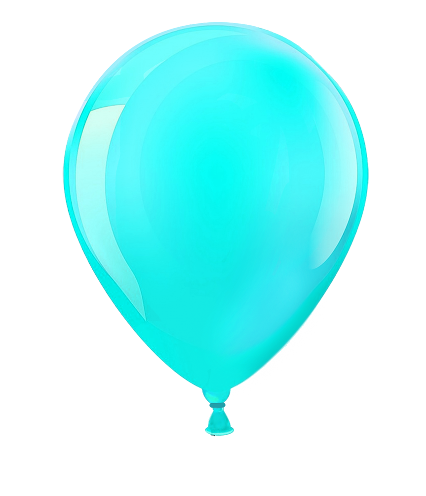 light blue balloon