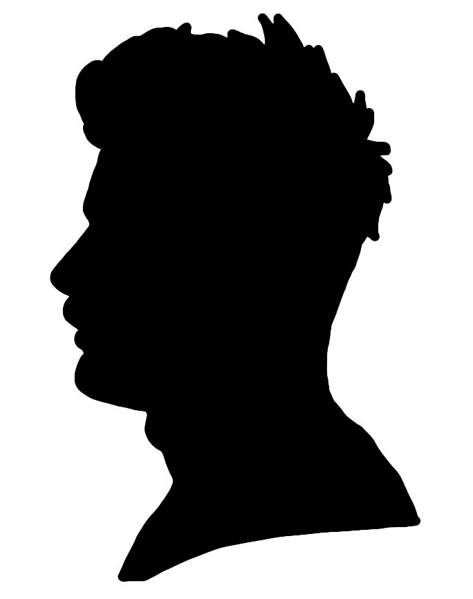 male profile silhouette