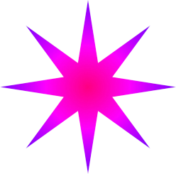 radial star clipart