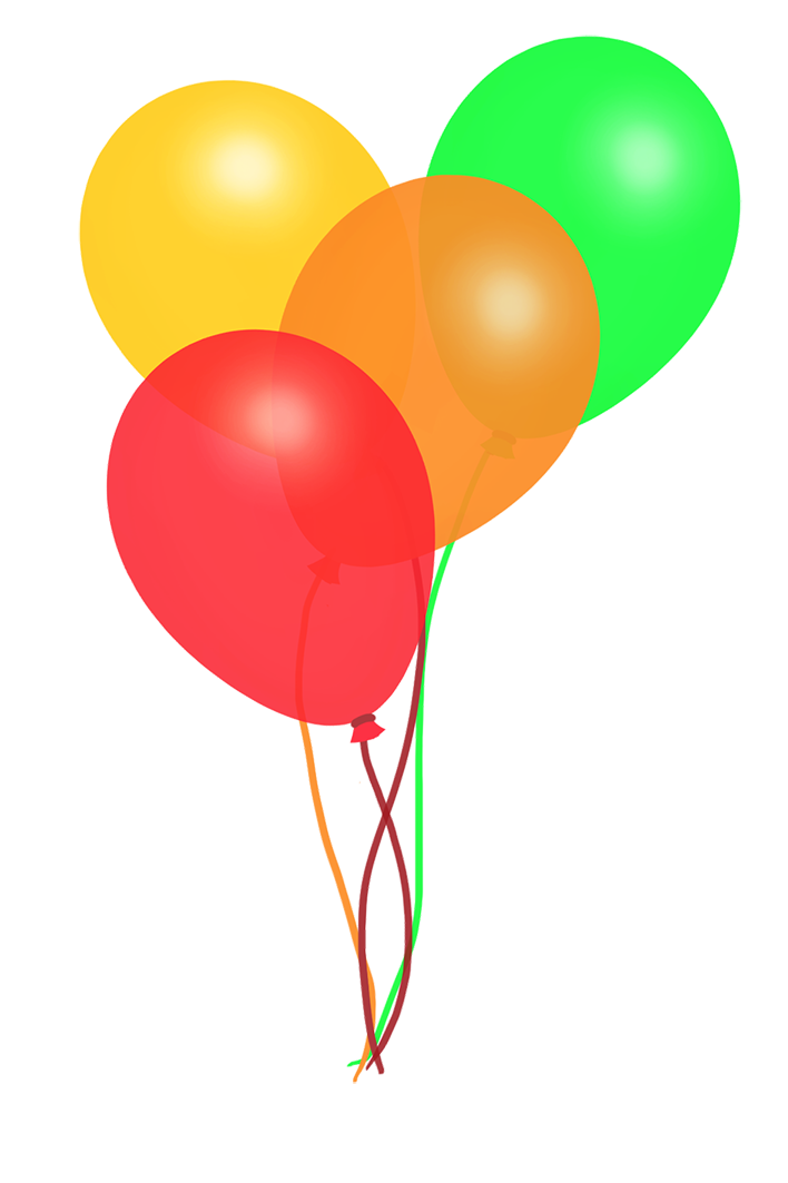 rainbow balloons colorful