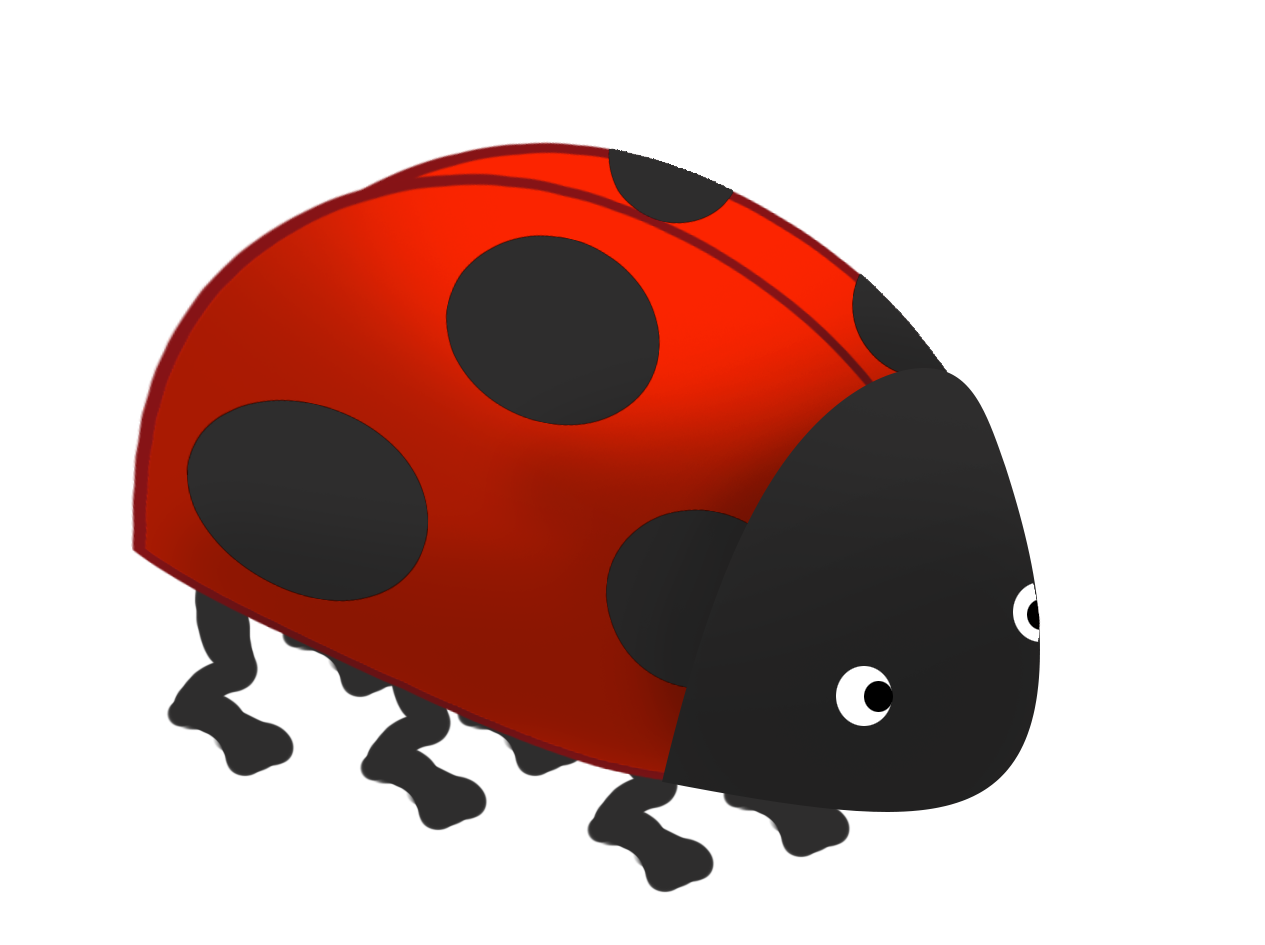 cartoon ladybird shape