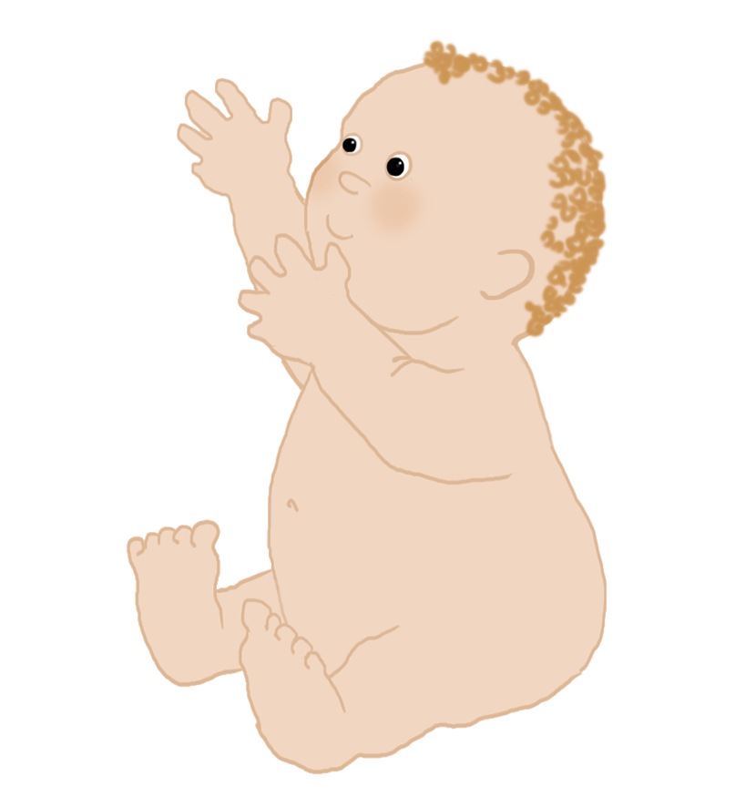 cute baby with blond curls