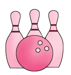 pink bowling icon