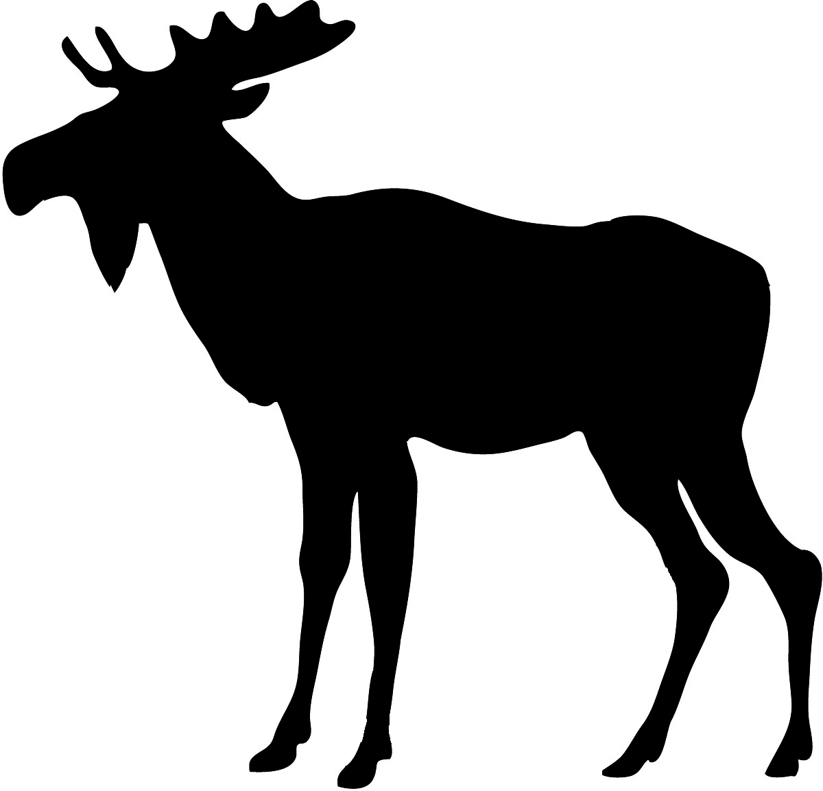 Moose silhouette elk