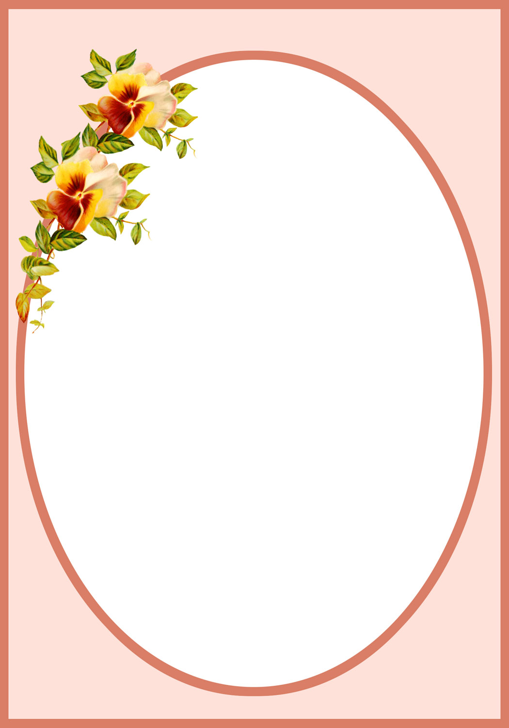 free border templates with pansies