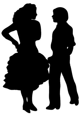 dancer silhouette pasodoble