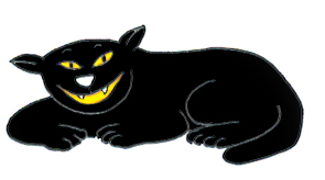 Happy Halloween black cat