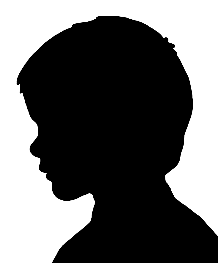 boy's head silhouette
