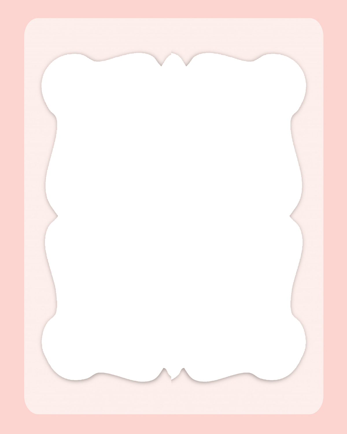 pink frame white center