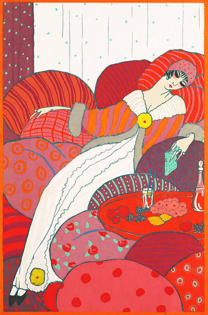Art deco postcard early periode
