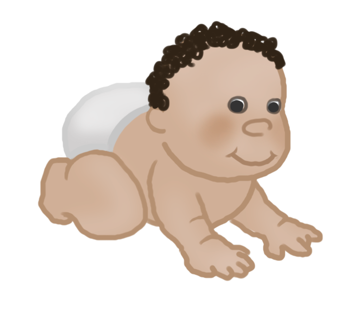 crawling baby clipart 4