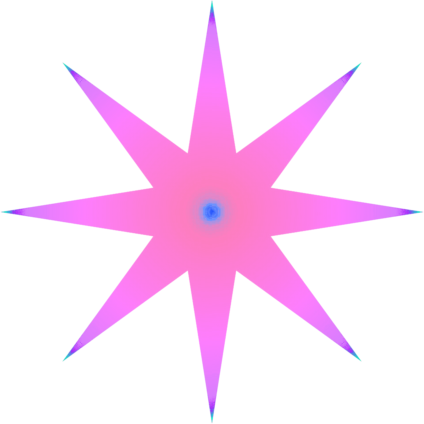 pink pointed star