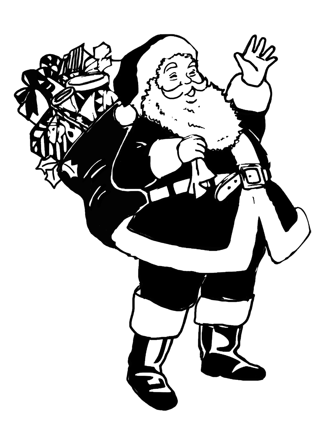 Santa Claus silhouette