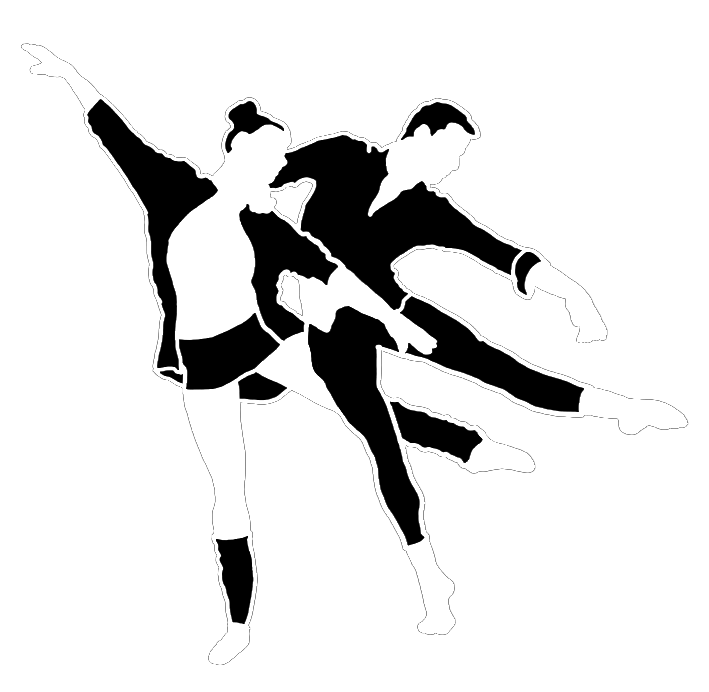 dancer silhouette for black background