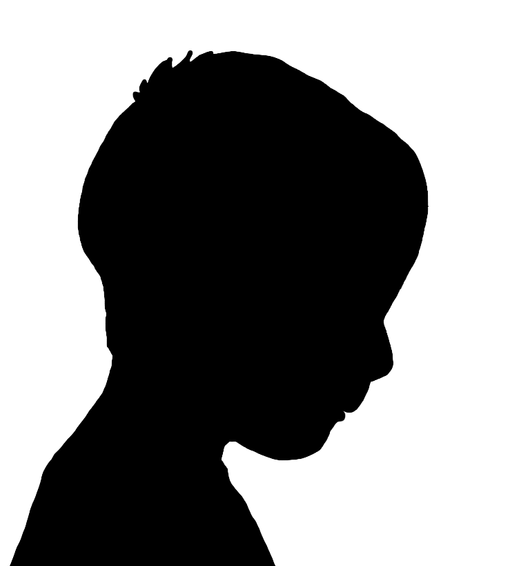 boy head silhouette to download