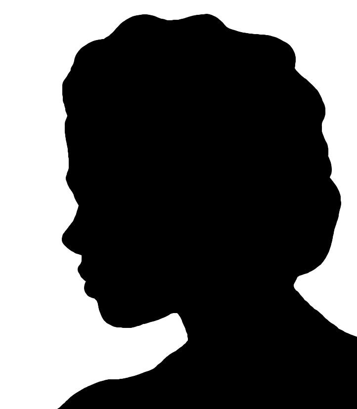 Face silhouette woman