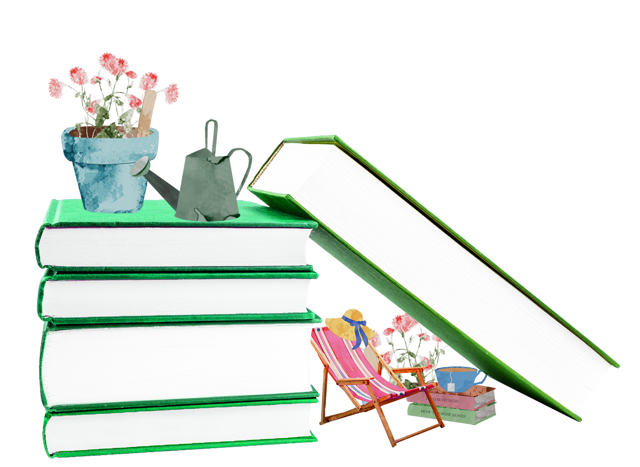 books about gardening clipart