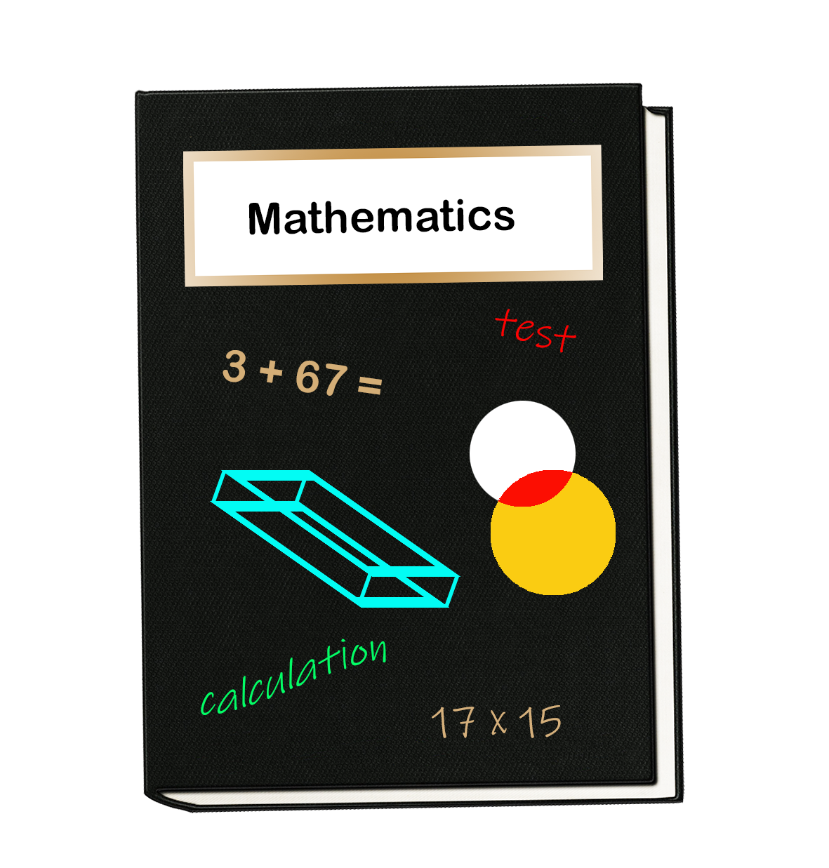 Mathematics book clipart