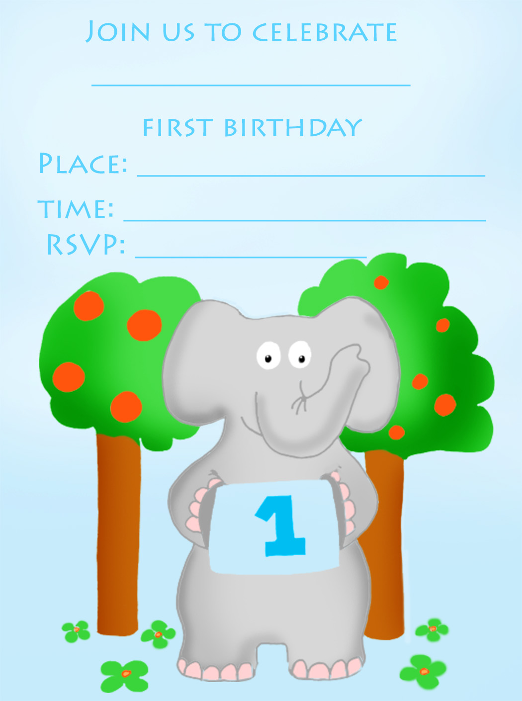 cheap 1st birthday invitations