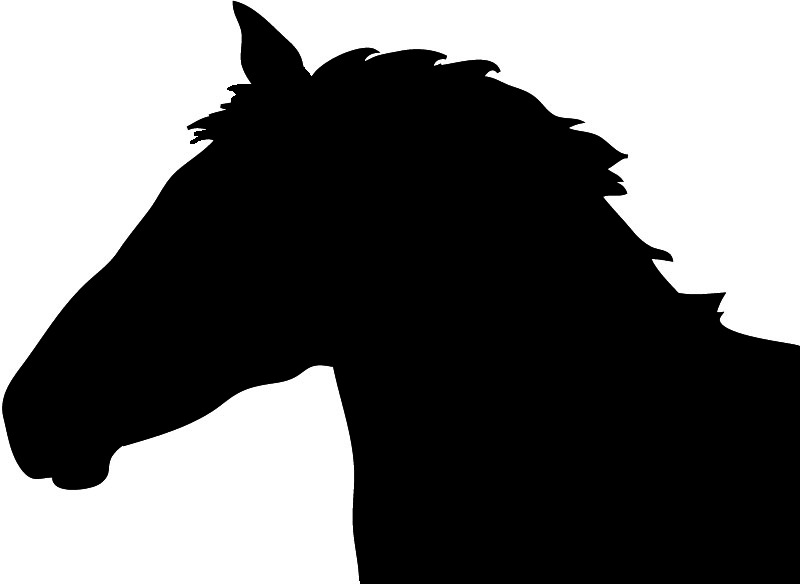 head running horse clipart