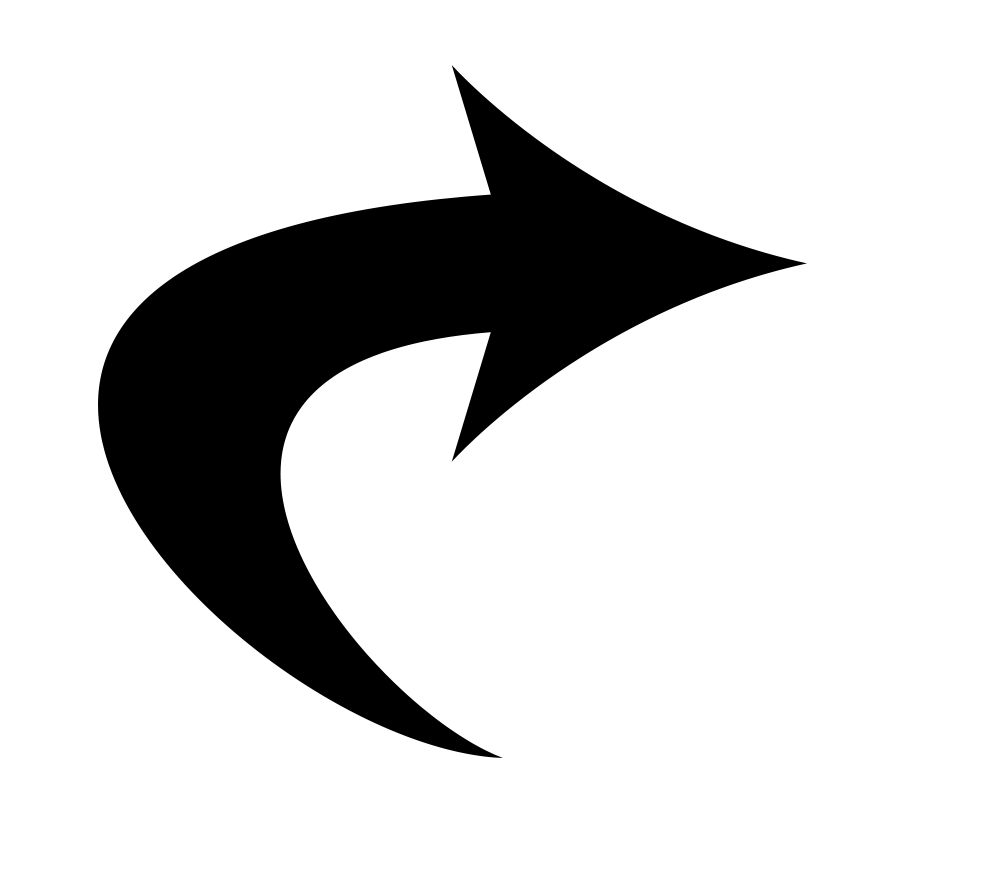 bent black arrow png