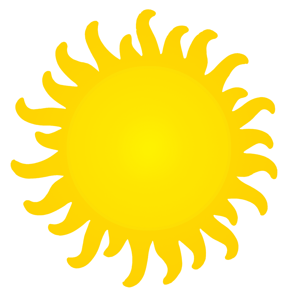 Yellow sun drawing