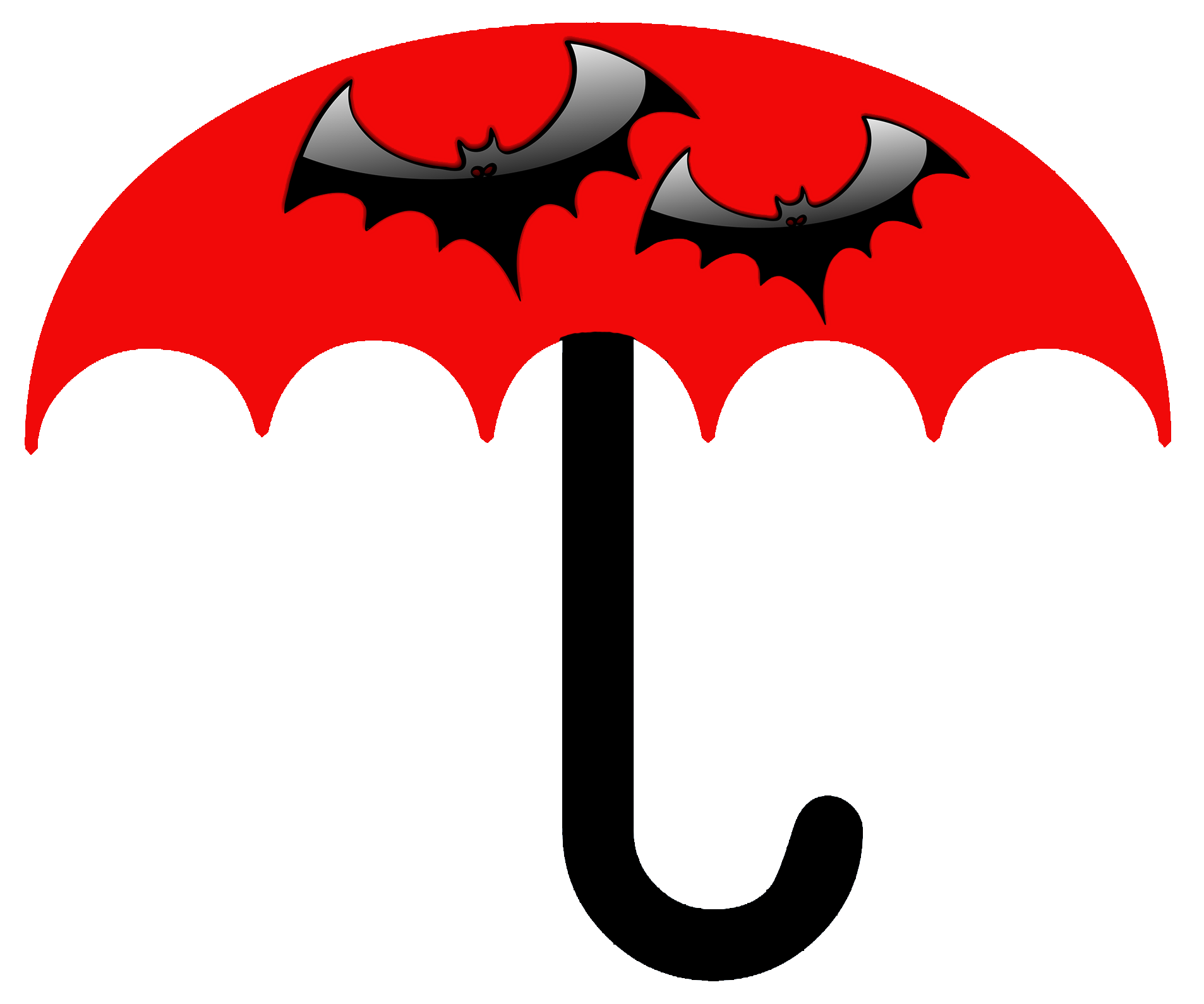 batman umbrella for kids red with bats