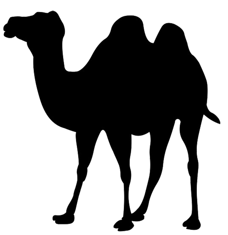 silhouette clip art of camel