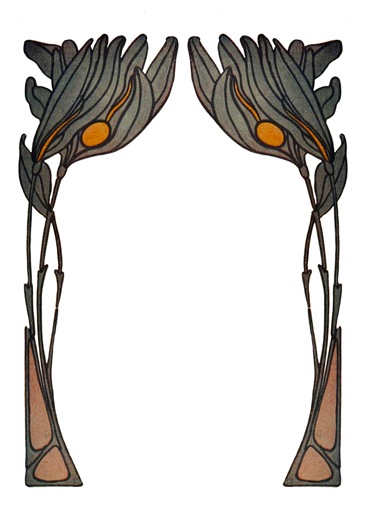 border Art Nouveau frame