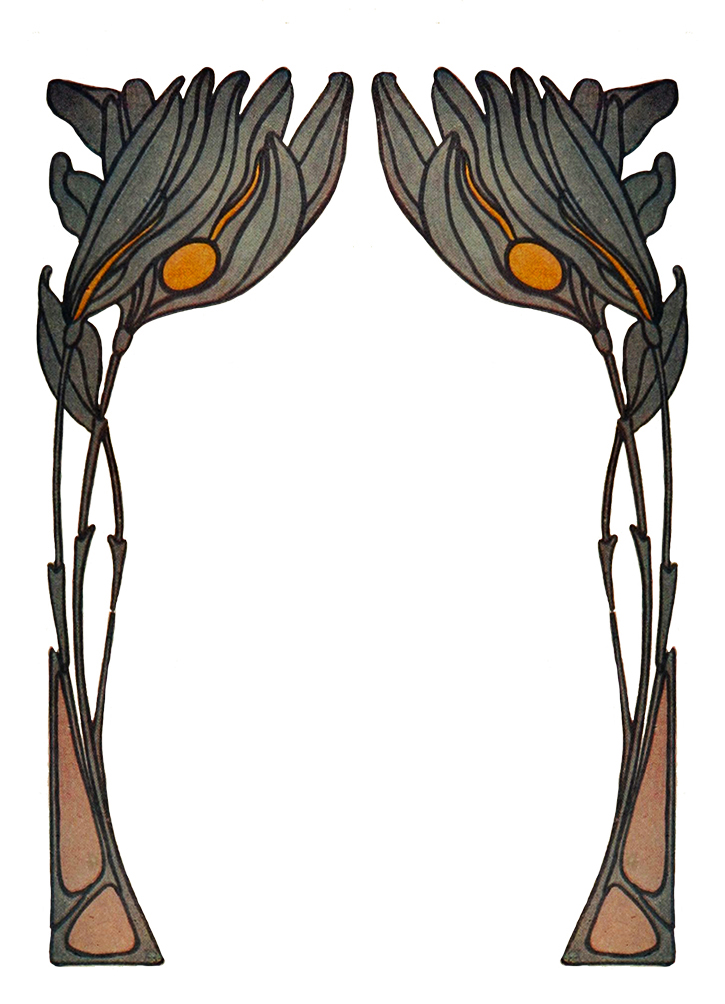 border Art Nouveau frame