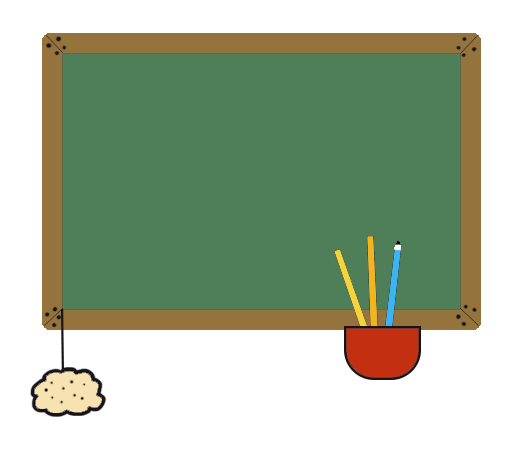 back to school clip art color blackboard