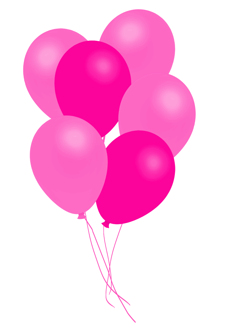 pink bunch of balloons