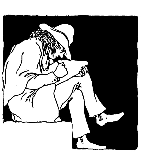 troubled writer or illustrator