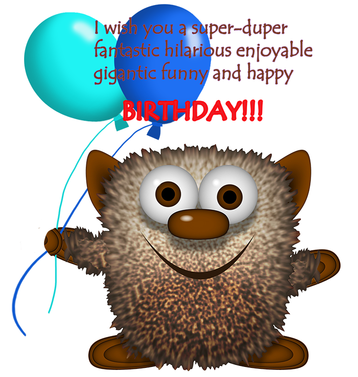 monster birthday clipart greeting for boys