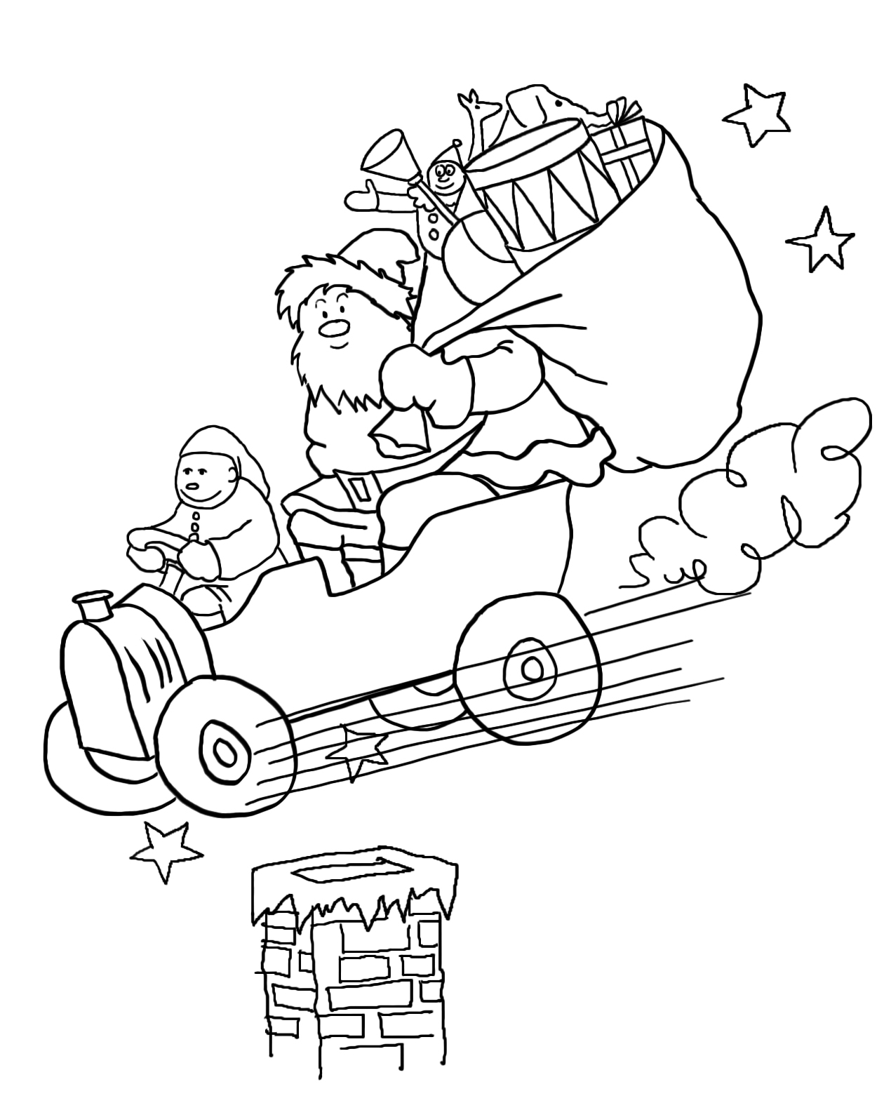 Santa Claus to color