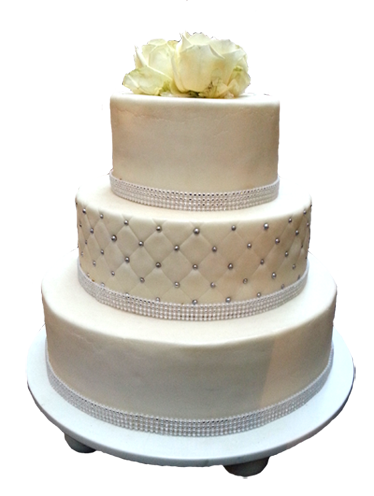 White wedding cake picture