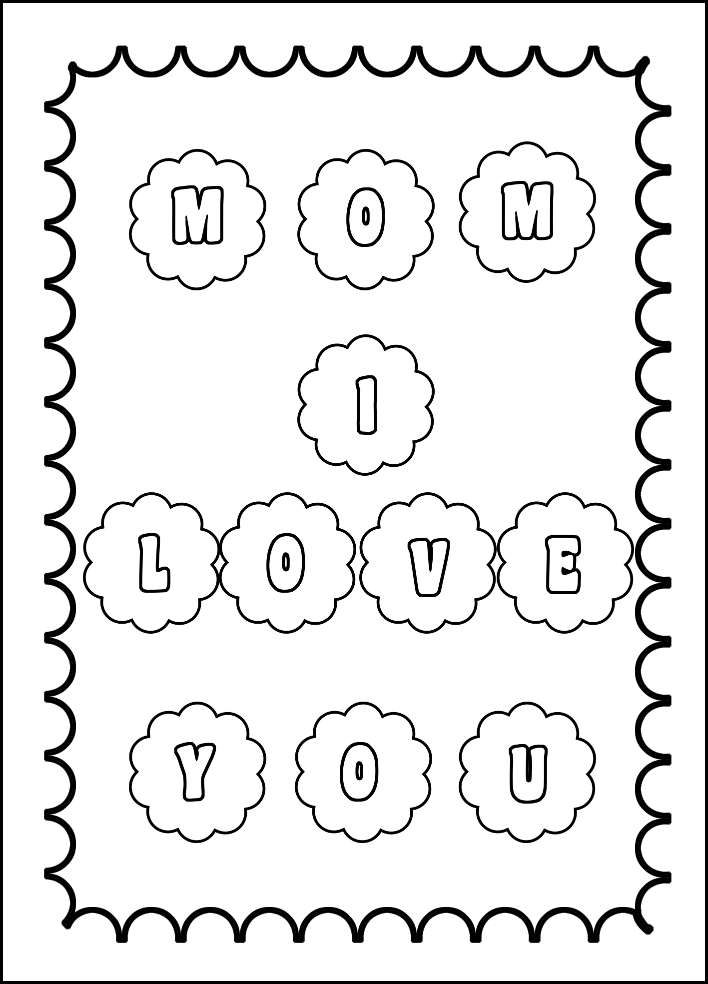 mom I love you coloring page