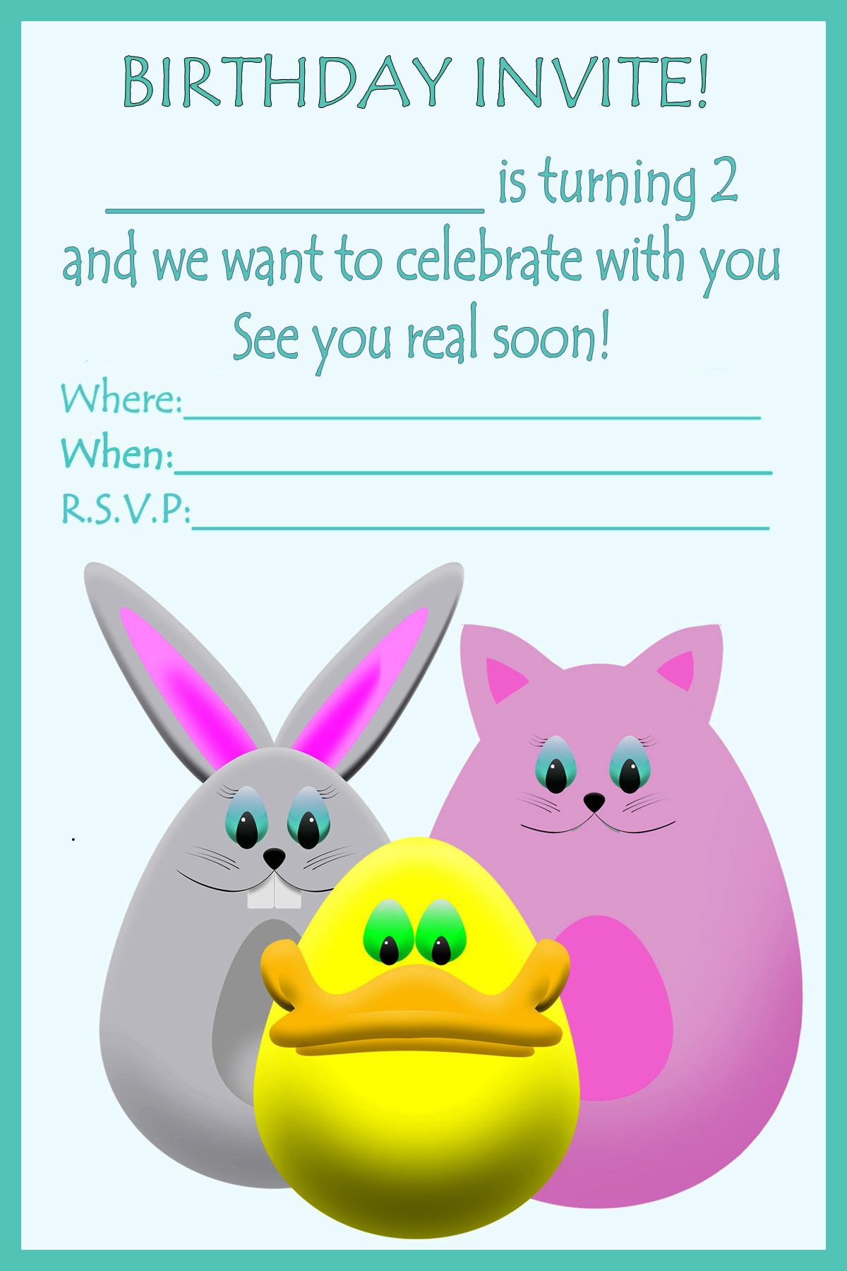 2nd birthday invite