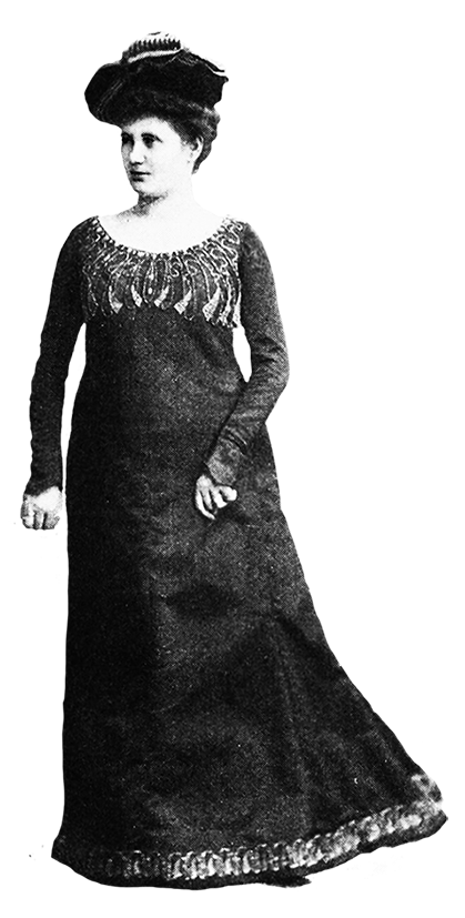 Evening dress Victorian dress reform 1901