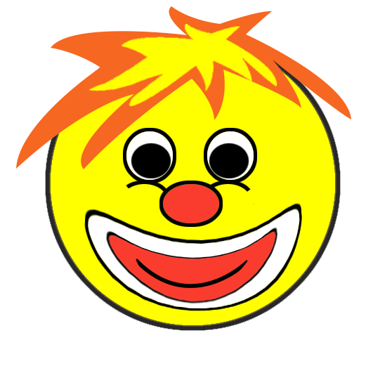 smiley clown face