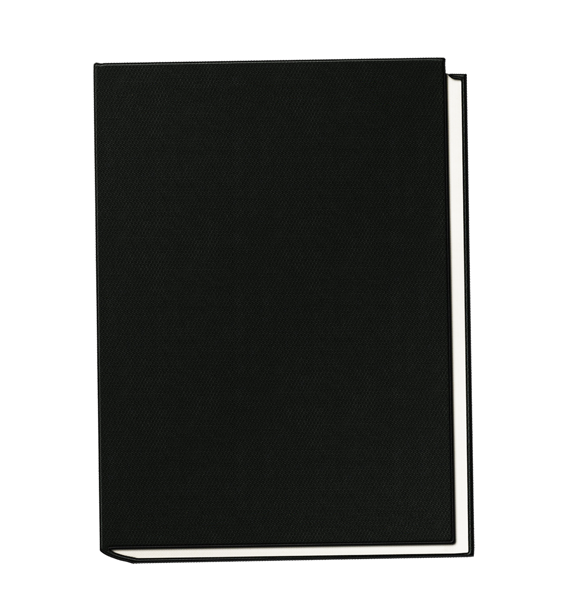 black book without decorations