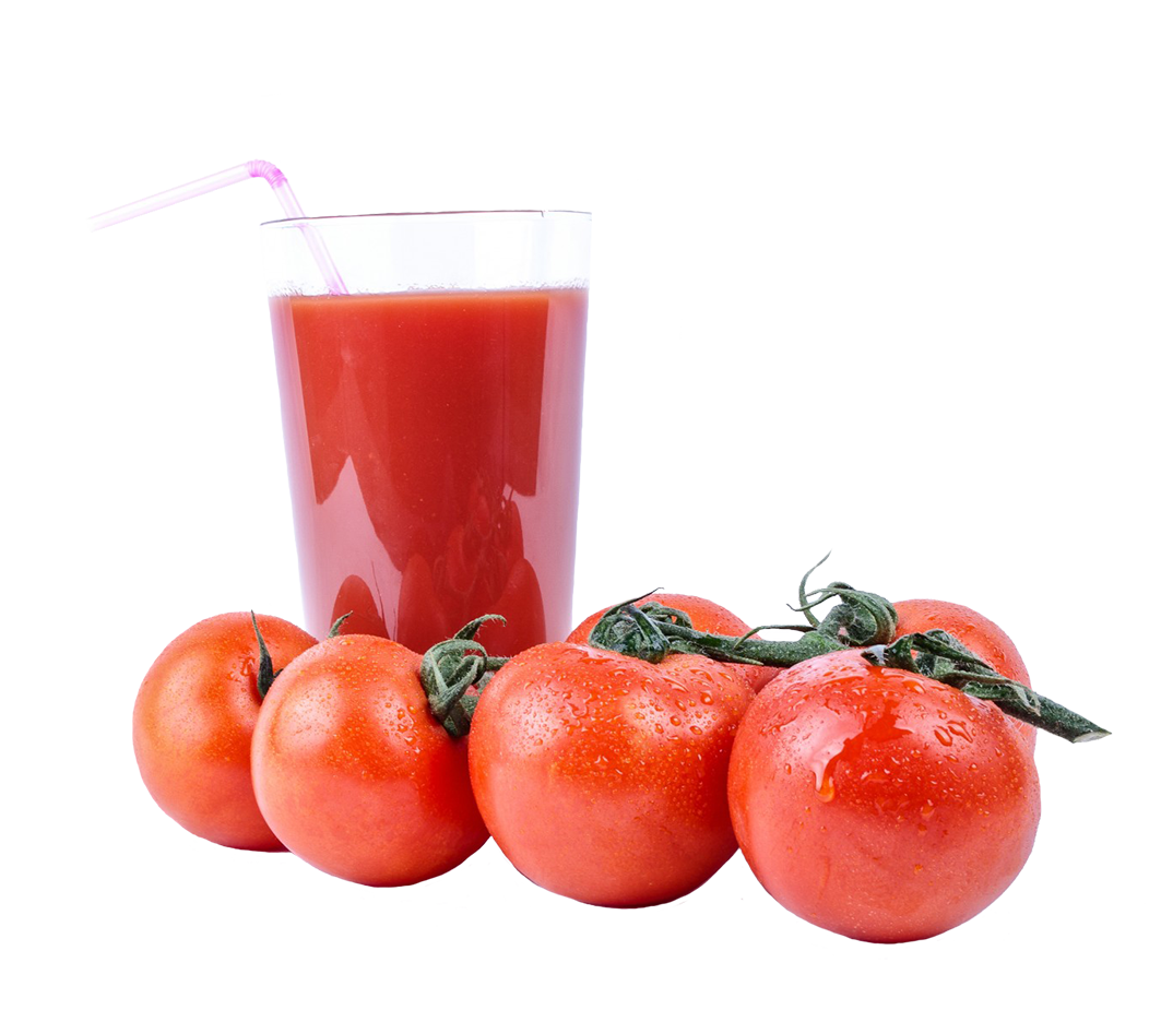 Tomato juice and tomatoes