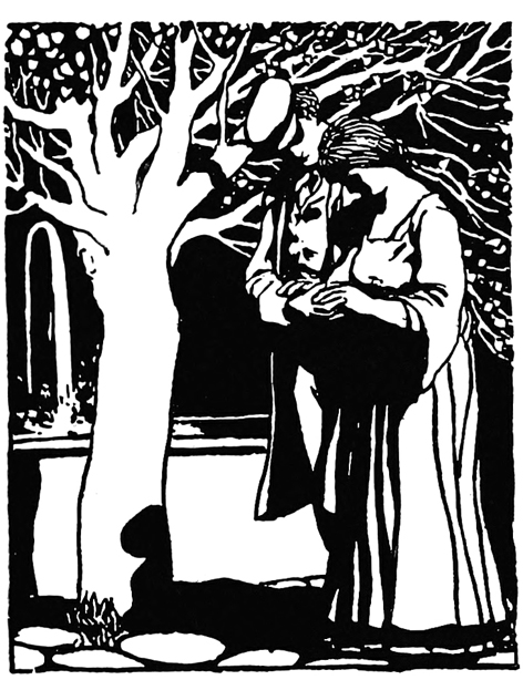 mand and woman and tree