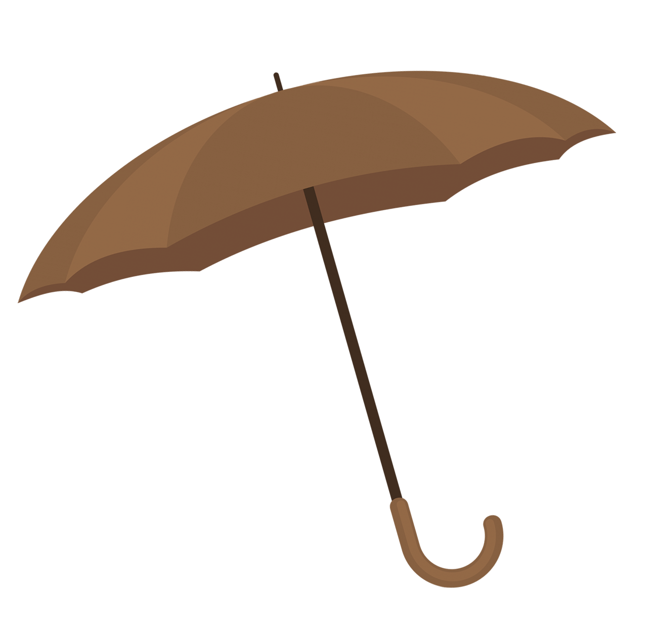 brown umbrella clipart