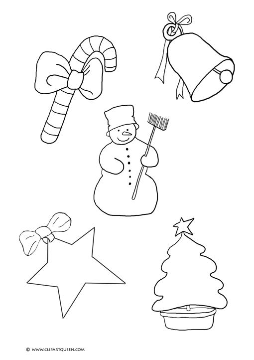 Christmas motives candy bell snowman