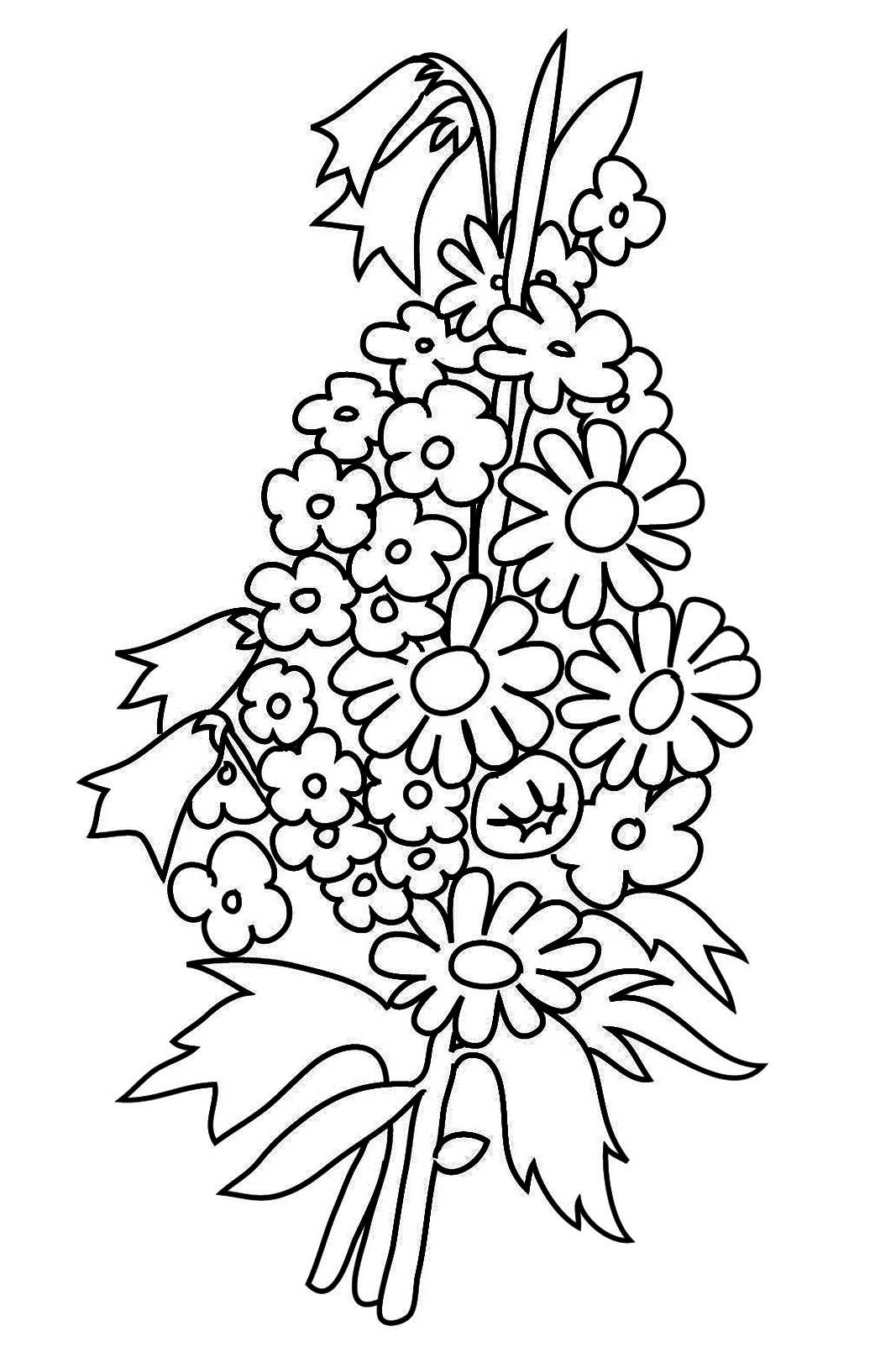 bouquet to color