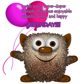 monster birthda clipart greeting