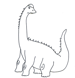 dinosaur clipart sketch sauropod